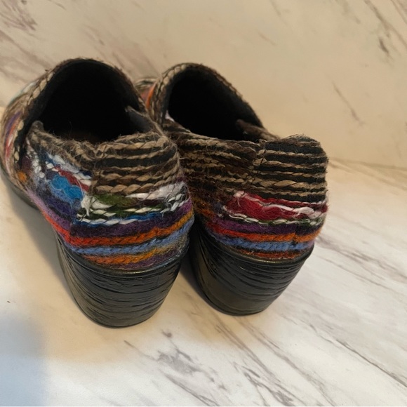 BOC Yarn Colorful BOHO Clogs Size 8.5 - Picture 6 of 7